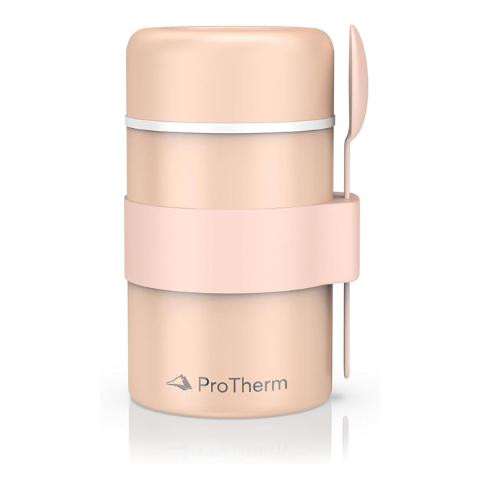 ProTherm 420ml Leak-Proof Triple Walled Insulated Food Flask | Keep Meals & Drinks 6-12Hrs Hot & 12-24Hrs Cold