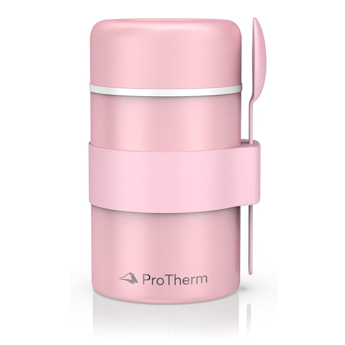 ProTherm 420ml Leak-Proof Triple Walled Insulated Food Flask | Keep Meals & Drinks 6-12Hrs Hot & 12-24Hrs Cold